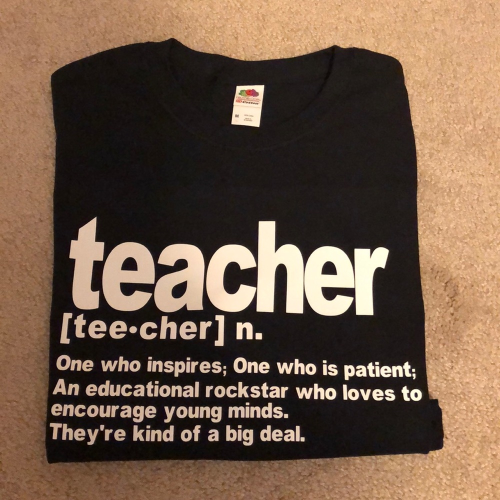 New! A Teacher Defined Tee - Black